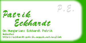 patrik eckhardt business card